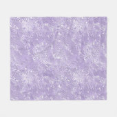 Silk Moire Kleines Muster in Lilac Lavender Fleecedecke (Vorderseite (Horizontal))