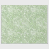 Silk Moire Kleines Muster in Limettengrün Geschenkpapier (Flach)