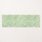 Silk Moire Kleines Muster in Limettengrün Yogamatte (Vorderseite (Horizontal))