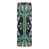 silk neck scarf or kerchief square pattern design thermosbecher (Rückseite)