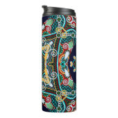 silk neck scarf or kerchief square pattern design thermosbecher (Nach rechts gedreht)