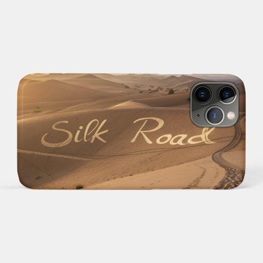 Silk Road Desert Landscape Typography Art Case-Mate iPhone Hülle (Rückseite (Horizontal))