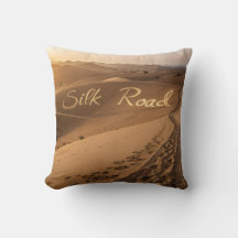 Silk Road Desert Landscape Typography Art