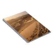 Silk Road Desert Landscape Typography Art Notizblock (Rechte Seite)