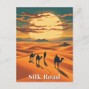 Silk Road Vintage Travel Camel Postkarte
