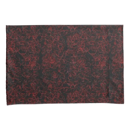 Silk rote Kissenbezüge des Feuers (Vorderseite-Rechts)