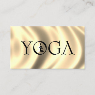Silk YOGA Instructor Business Card Visitenkarte
