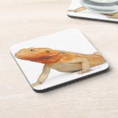 SilkBacks scaleless bärtiger Drache - Pogona Untersetzer (Linke Seite)