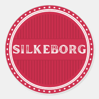 Silkeborg City Pride Emblem – Danish Identity Runder Aufkleber