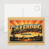Silkeborg Dänemark See Postkarte (Vorne/Hinten)