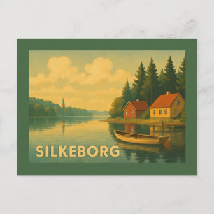 Silkeborg Dänemark See Postkarte