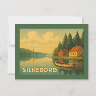 Silkeborg Denmark Lake Postkarte