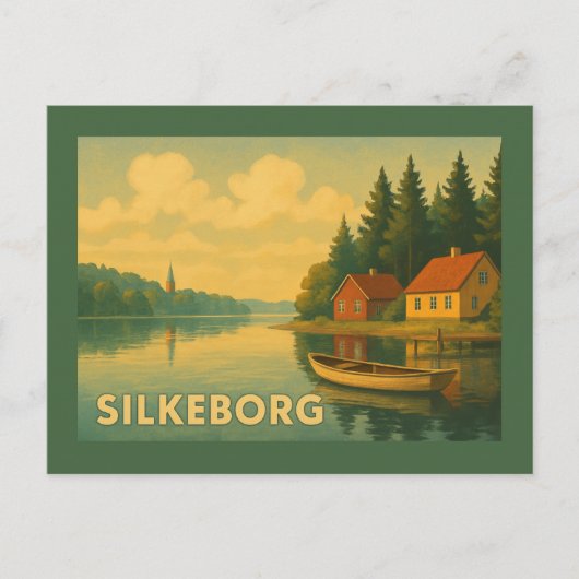 Silkeborg Denmark Lake Postkarte (Vorderseite)