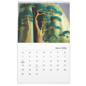Silken Pines: Eine surreale Stickerei Kalender (Mär 2026)