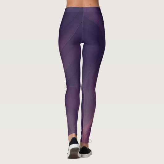 Silken Pulse – Abstract Elegance Leggings Design (Rückseite)