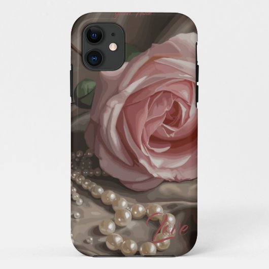 Silken-Rose Case-Mate iPhone Hülle (Rückseite)