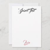 Silken-Rose Dankeskarte (Rückseite)