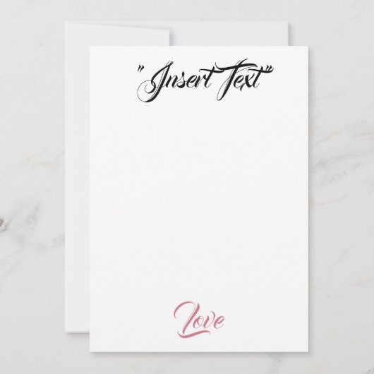 Silken-Rose Dankeskarte (Rückseite)