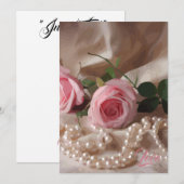 Silken-Rose Dankeskarte (Vorne/Hinten)