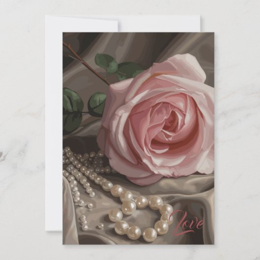 Silken-Rose Dankeskarte (Vorderseite)