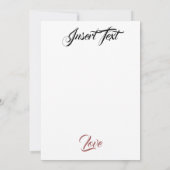 Silken-Rose Dankeskarte (Rückseite)