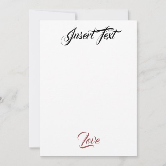 Silken-Rose Dankeskarte (Rückseite)