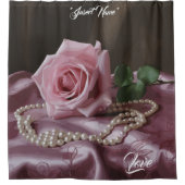 Silken-Rose-Duschvorhang Duschvorhang (Vorderseite)