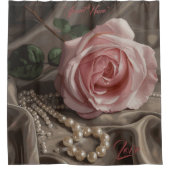 Silken-Rose-Duschvorhang Duschvorhang (Vorderseite)