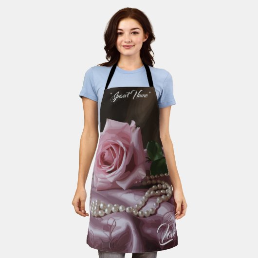 Silken-Rose Schürze (Getragen)