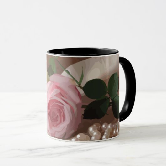 Silken-Rose Tasse (VorderseiteRechts)