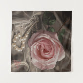 Silken-Rose Wandteppich (Vorderseite (Horizontal))