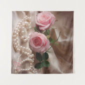 Silken-Rose Wandteppich (Vorderseite (Horizontal))