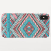Silken Stripes - Geometric - Blue Copper Case-Mate iPhone Hülle (Rückseite (Horizontal))