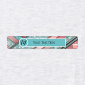 Silken Stripes Set von 96 Custom Rectangle Iron-on Etiketten (Design 1)