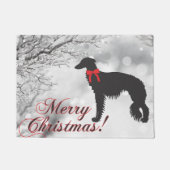 Silken Windhound Christmas Fußmatte (Vorderseite)