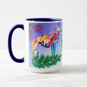 Silken Windhound Christmas Tasse (Links)