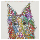 Silken Windhound Dog Fabric Stoff (Muster)