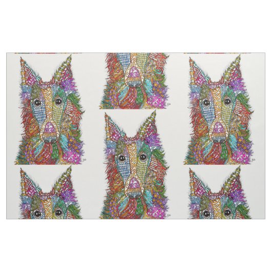 Silken Windhound Dog Fabric Stoff (Fat Quarter (45,7 x 55,9 cm))