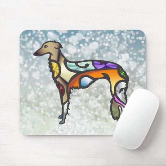 Silken Windhound Filigree Mousepad (Mit Mouse)