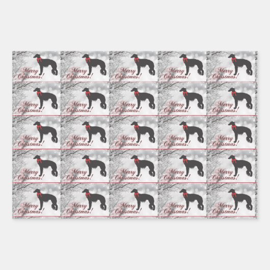 Silken Windhound Geschenkpapier Set (Vorderseite 2)