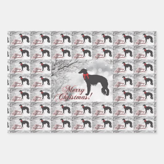 Silken Windhound Geschenkpapier Set (Vorderseite)