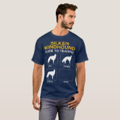 Silken Windhound Guide zum Training von Gehörlosig T-Shirt (Vorne ganz)