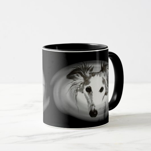 Silken Windhound in Grays Tasse (VorderseiteRechts)