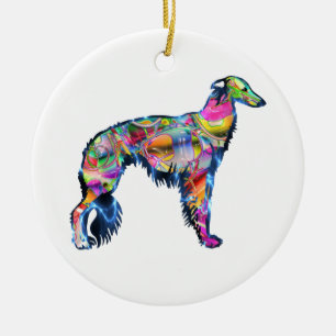 Silken Windhound Keramik Ornament