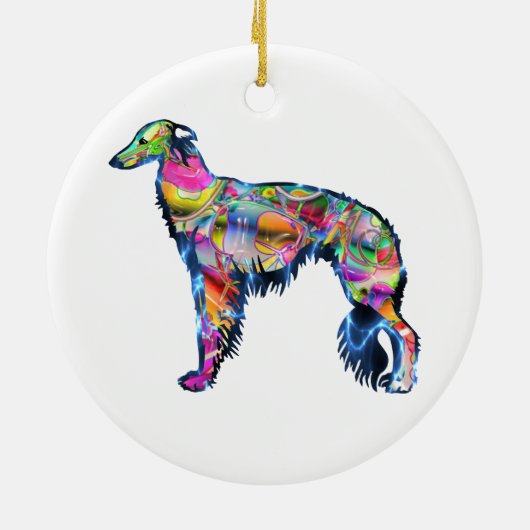 Silken Windhound Keramik Ornament (Hinten)