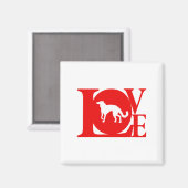 Silken Windhound Magnet (Vorderseite/Rückseite)