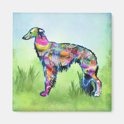 Silken Windhound Magnet (Vorne)