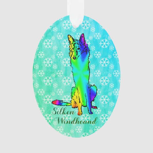 Silken Windhound Ornament (Vorderseite)
