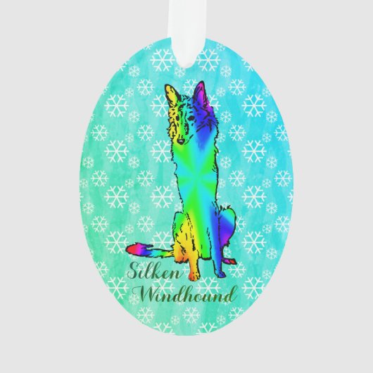 Silken Windhound Ornament (Rückseite)