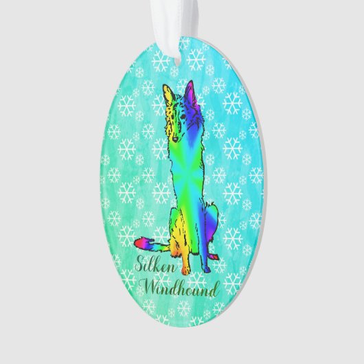 Silken Windhound Ornament (Vorderseite)